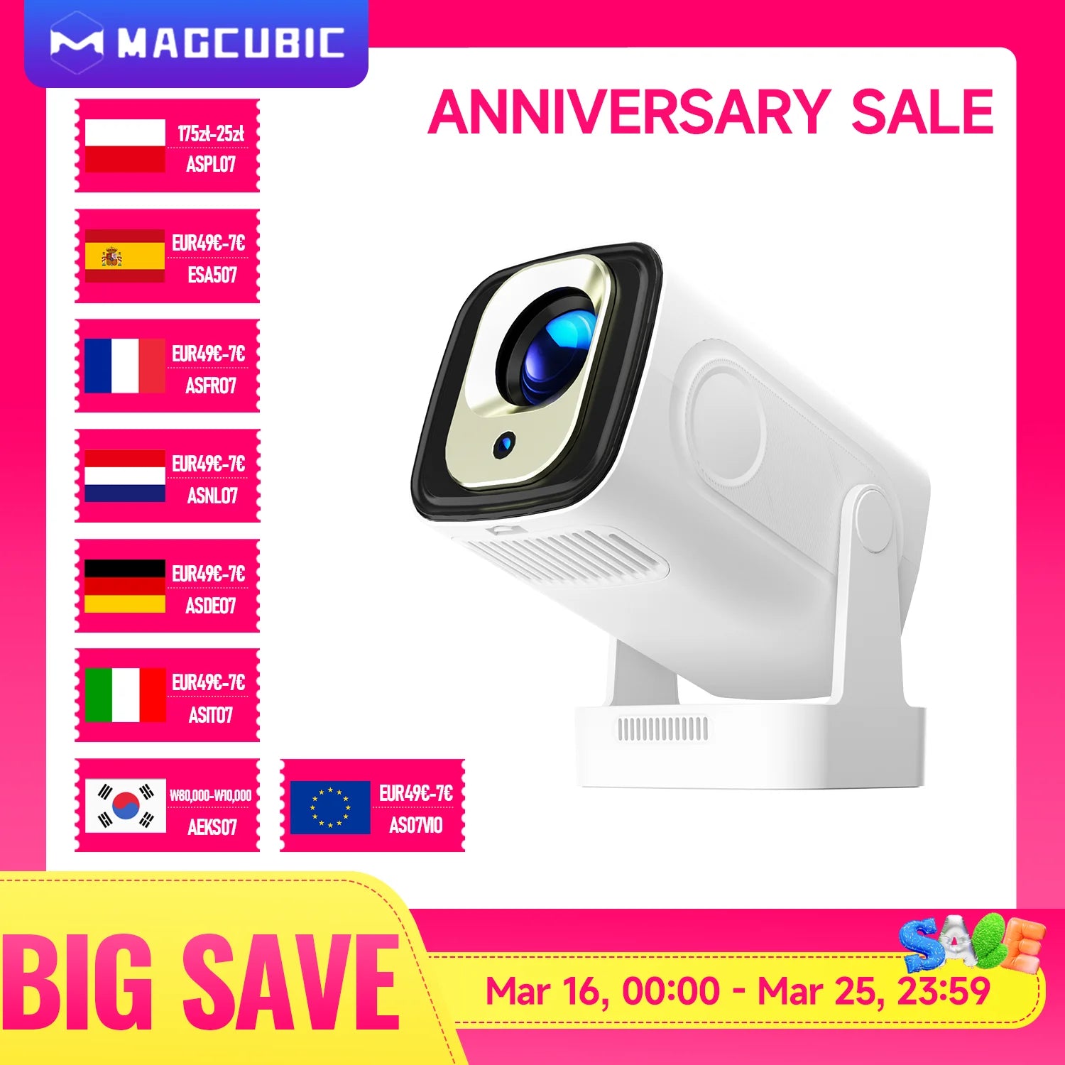 Magcubic HY310 Android 11 Projector 4K Native 1080P