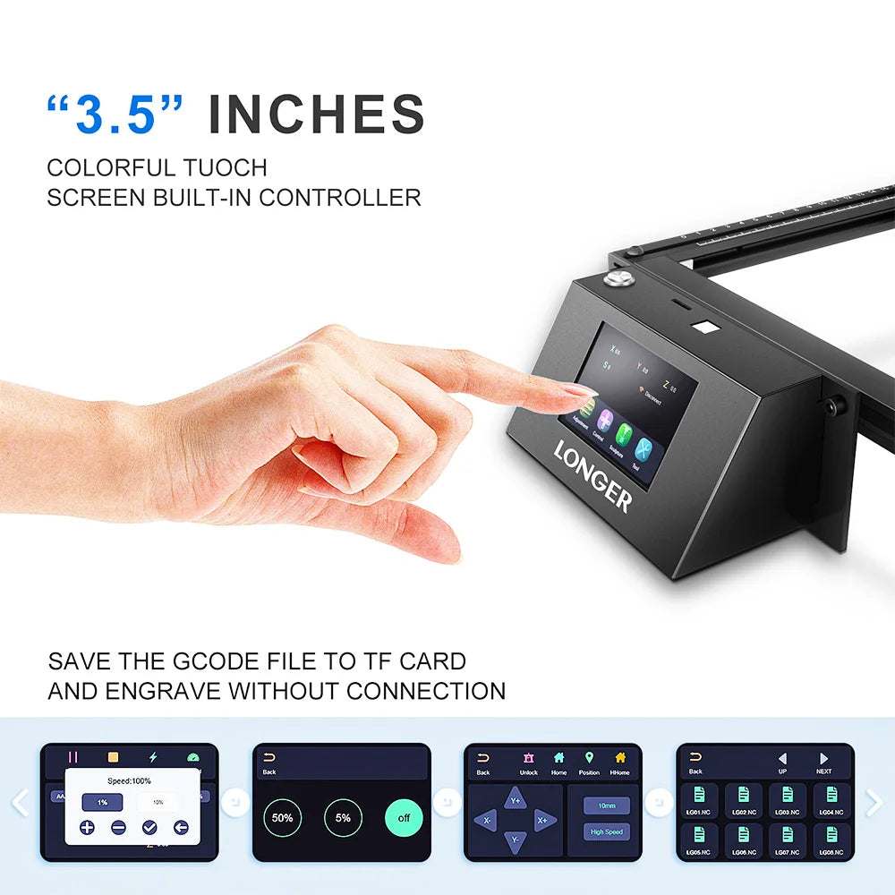 LONGER RAY5 10W Laser Engraver, 0.06x0.06mm