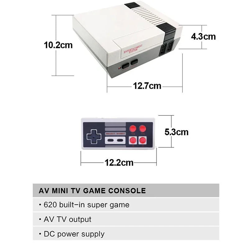 8 Bit Retro Video Game Consoles HDMI-Compatible (620 GAMES)